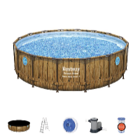 Bazén Power Steel Wood Swim Vista 4,88 x 1,22 m set včetně příslušenství