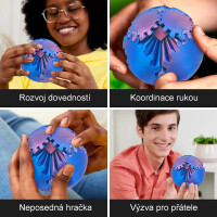 3D Gear Ball modrofialový