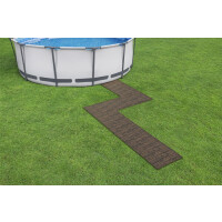 Izolační pěnová podložka pod bazén Wood 0,5 x 0,5 m 12 ks