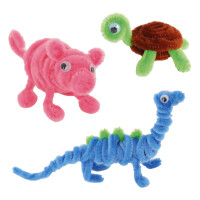 Tvořivá sada - bambulky, drátky a oči