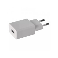 Síťový adaptér na USB 5V/1A, bílý