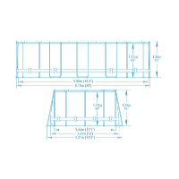 Bazén Power Steel Stone Comfort Jet 6,1 x 3,66 x 1,22 m set včetně příslušenství