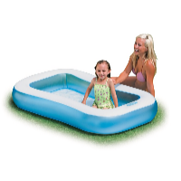 Dětský obdélníkový bazén 166 x 100 x 25 cm