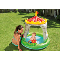 Dětský bazén Hrad se stříškou 122 x 122 cm