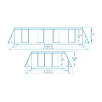 Bazén Power Steel 4,88 x 2,44 x 1,22 m set včetně příslušenství