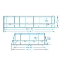 Bazén Power Steel 4,27 x 2,5 x 1 m set včetně příslušenství