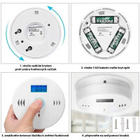 Detektor oxidu uhelnatého s ukazatelem PPM WJ-C0999