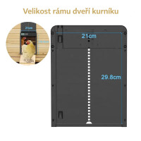 Automatická programovatelná dvířka ke kurníku PFS-155