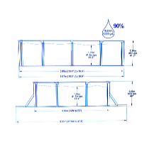 Bazén Hydrium 5 x 3,6 x 1,2 m set včetně příslušenství