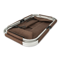 Nákupní skládací košík 46 x 28 x 23 cm hnědý