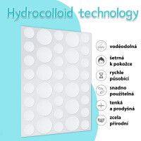 Náplasti na akné transparentní 180 ks