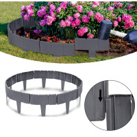 Garden King Zahradní plastový obrubník s imitací kamene 10 ks
