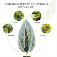 Ochranná síť na stromy proti ptákům 300 x 300 cm
