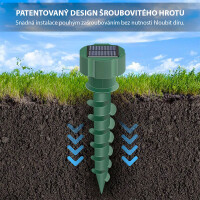 Garden King Solární odpuzovač krtků a hadů 3EFFECT SD-SL500 2 ks