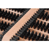 Kartáčová rohožka a škrabák na obuv GECO, 36 x 26,5 x 5,5 cm, dřevo