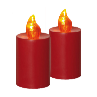 Elektrická svíčka s plamenem 2 ks