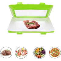 Tác na potraviny s elastickým víkem FLEX&FRESH, zelený