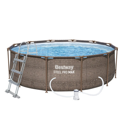 Bestway Bazén Steel Pro Rattan 3,66 x 1 m set včetně příslušenství