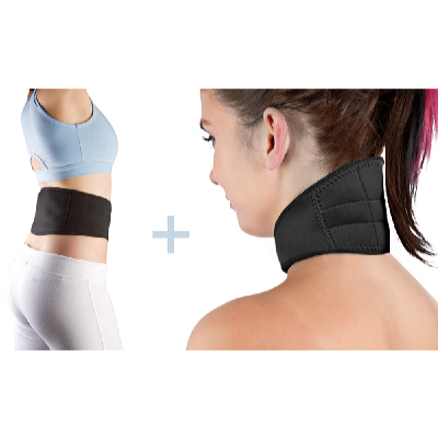 Wellife Sada magnetický bederní pás + nákrčník