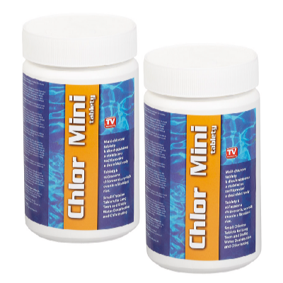 Bazénové chlor mini tablety 2 x 1 kg