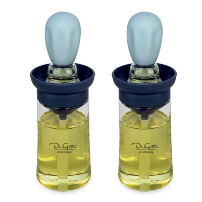 De Gusto Dávkovač oleje se silikonovou mašlovačkou 2v1 sada 2 ks