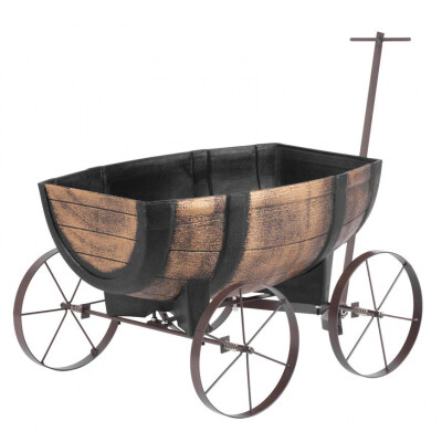 Květináč Woodeff, 41,5 x 29 x 19 cm, whiskey barel wagon