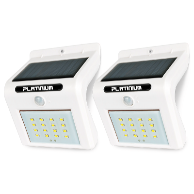 Platinium Nástěnné solární LED světlo s detektorem pohybu sada 2 ks