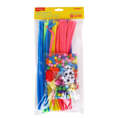 Tvořivá sada - bambulky, drátky a oči