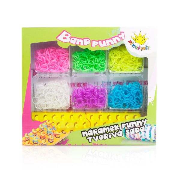 Kids World Tvořivá sada - náramek FUNNY svítící