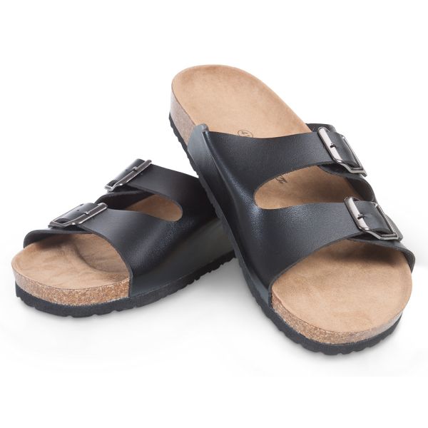 Fit Walk Pánské korkové pantofle černé 40