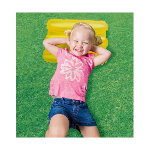 Bestway Cestovní nafukovací polštářek 38 x 25 cm žlutá