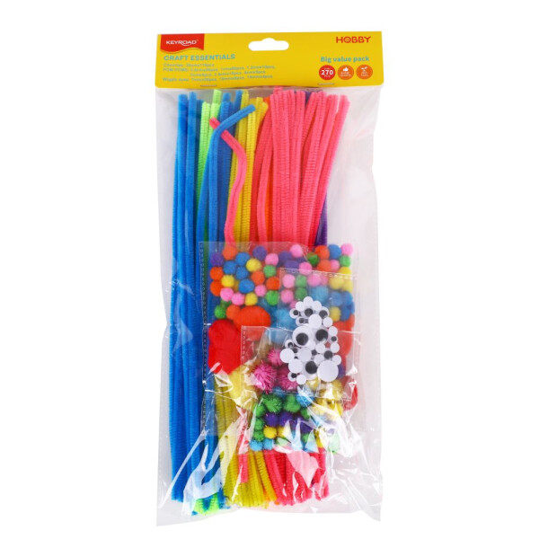 Tvořivá sada - bambulky, drátky a oči